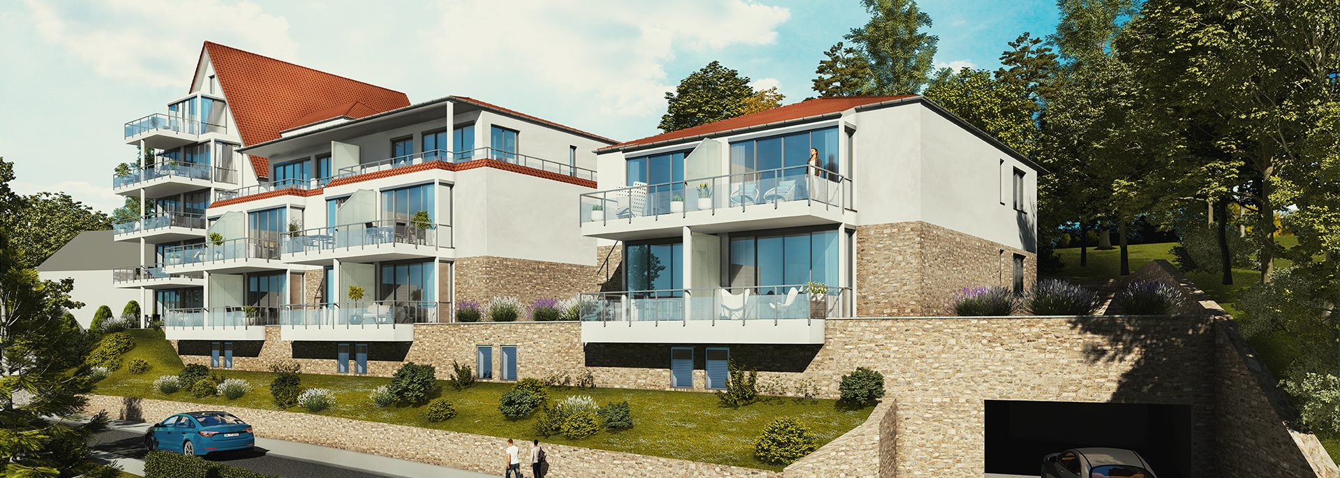 Architektur-Visualisierung aus der Planungsphase (Rendering, kein Foto)