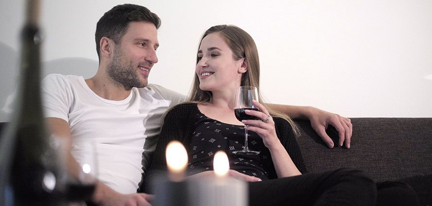 Abend auf dem Sofa im Penthouse des Tönsberghauses